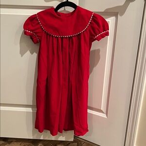 Shrimp and Grits Red Kids Dress